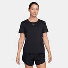 Noir - Nike - Dri-FIT One Women's Standard Fit Short-Sleeve Top - 1