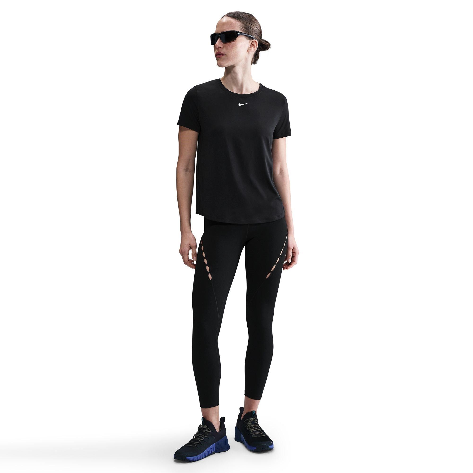 Schwarz - Nike - Dri-FIT One Women's Standard Fit Short-Sleeve Top - 3