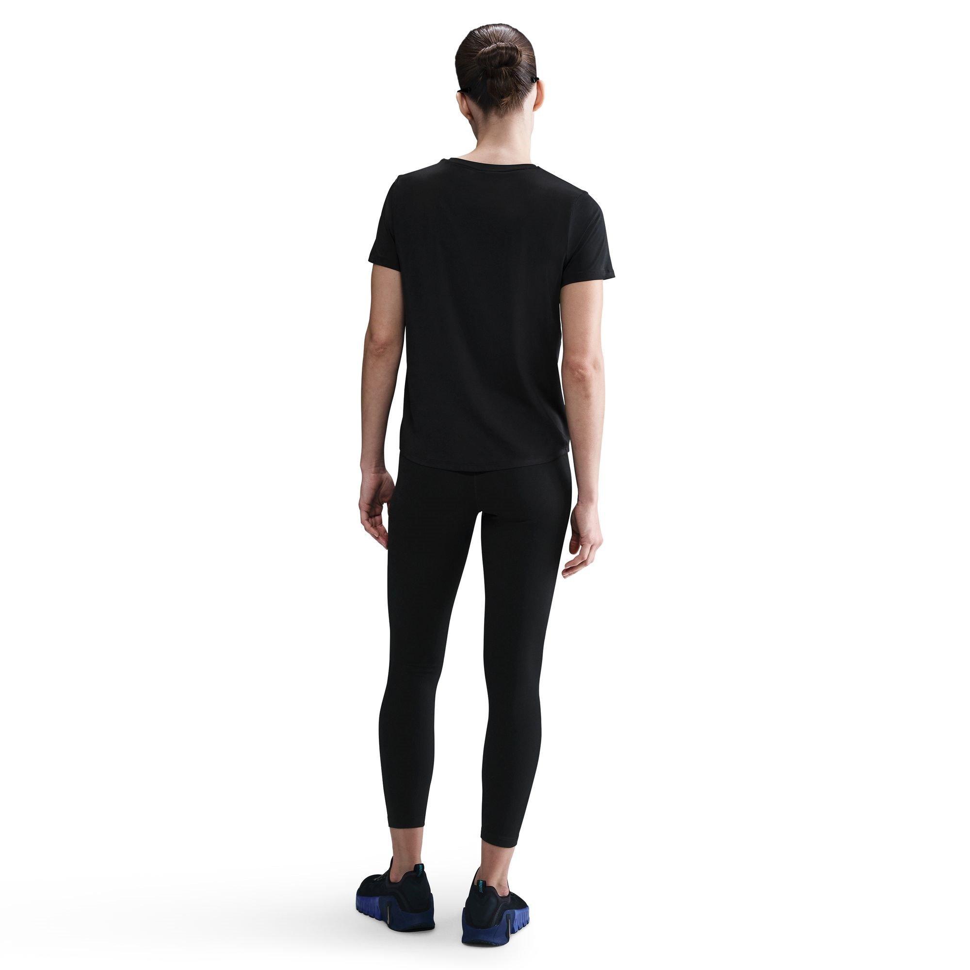 Schwarz - Nike - Dri-FIT One Women's Standard Fit Short-Sleeve Top - 4