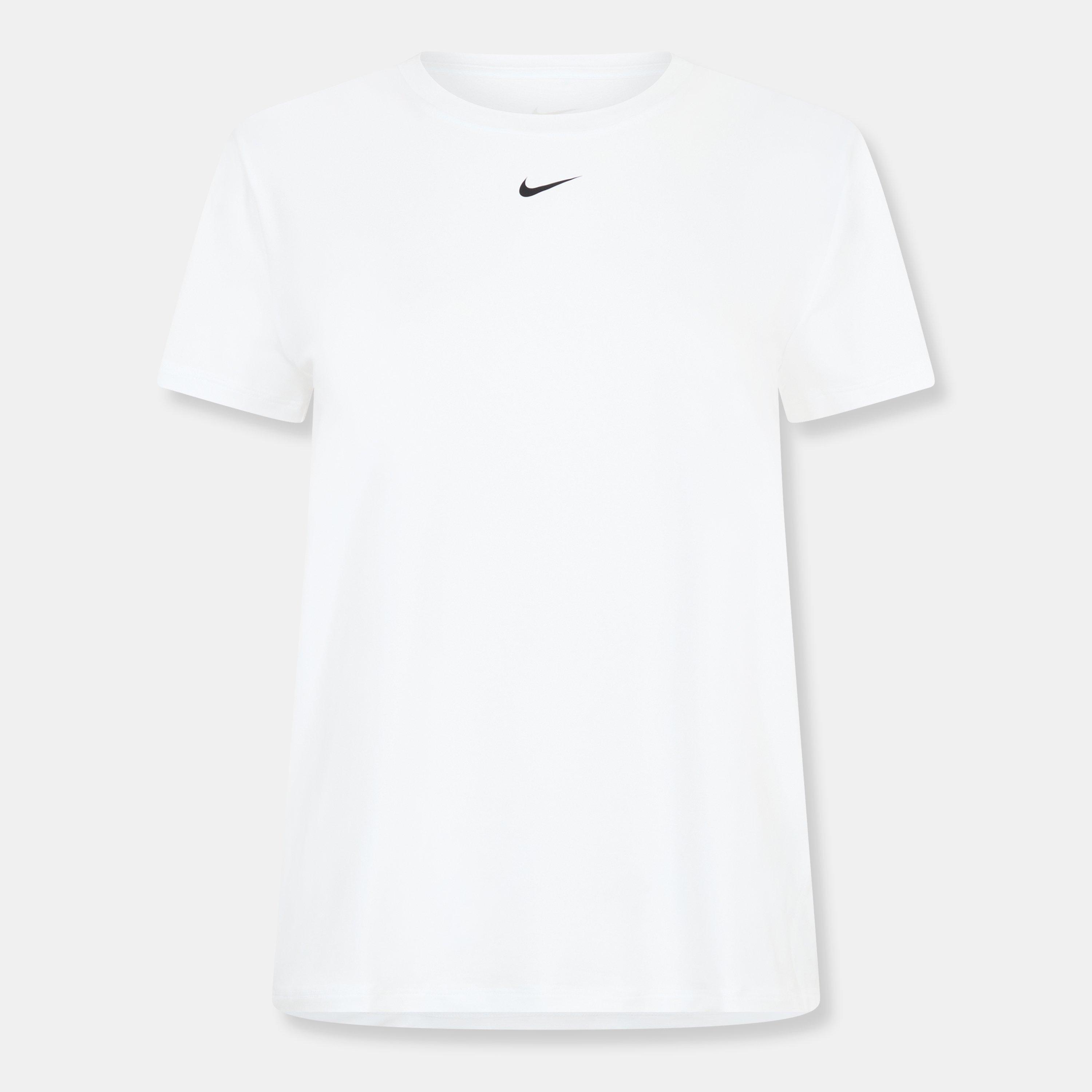 Nike Women's Dri-Fit One Standard Fit Short-Sleeve Top - White - 10 (S)