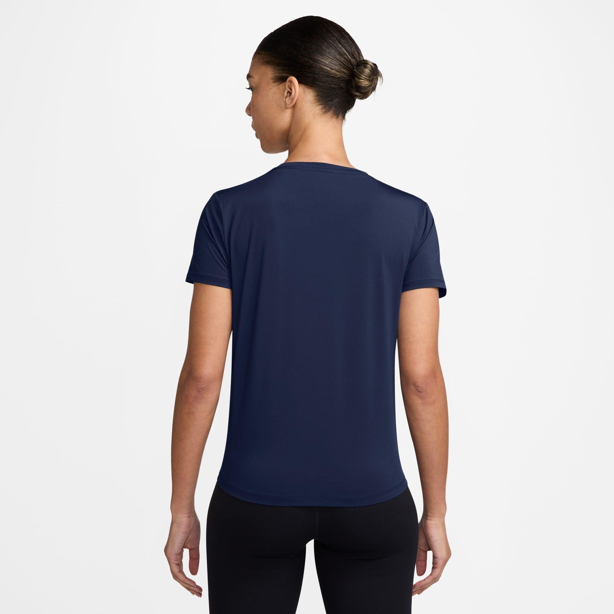Bleu marine nuit - Nike - Dri-FIT One Women's Standard Fit Short-Sleeve Top - 2