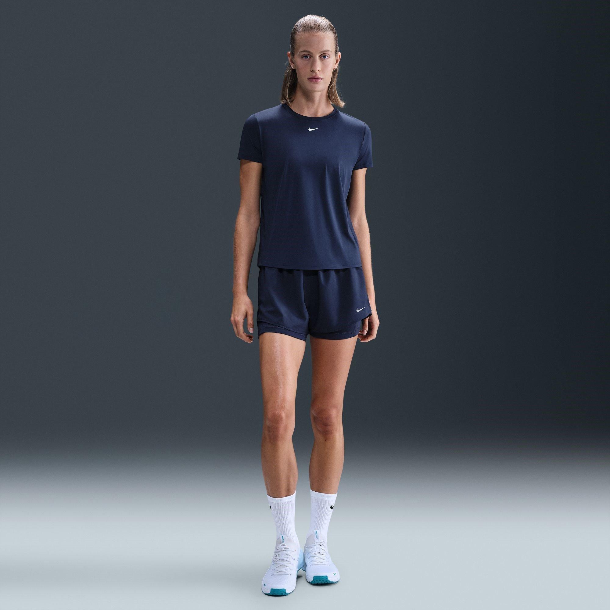 Bleu marine nuit - Nike - Dri-FIT One Women's Standard Fit Short-Sleeve Top - 7