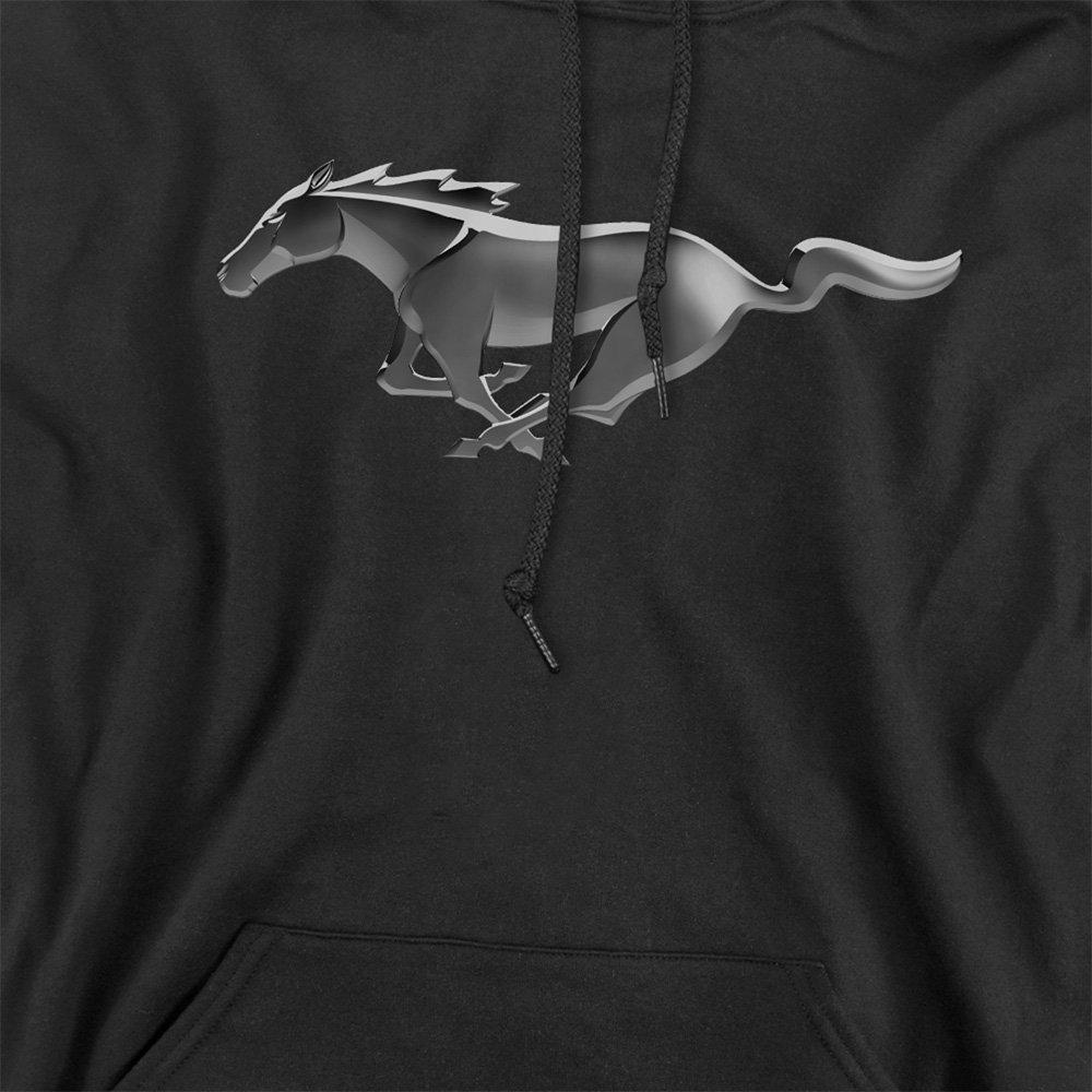 Black - Ford - Ford Mustang Modern Mustang Hoodie Black - 2