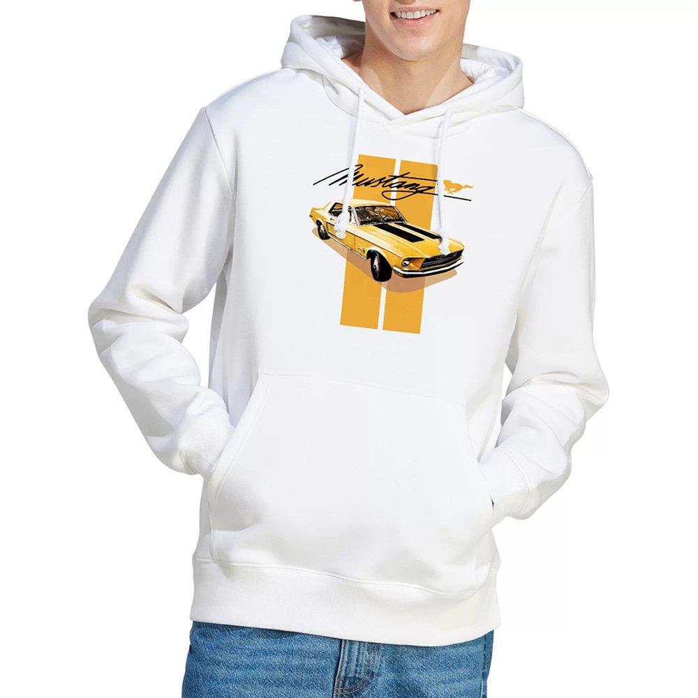 Ford Men's Mustang Stang Stripes Hoodie White - XXL