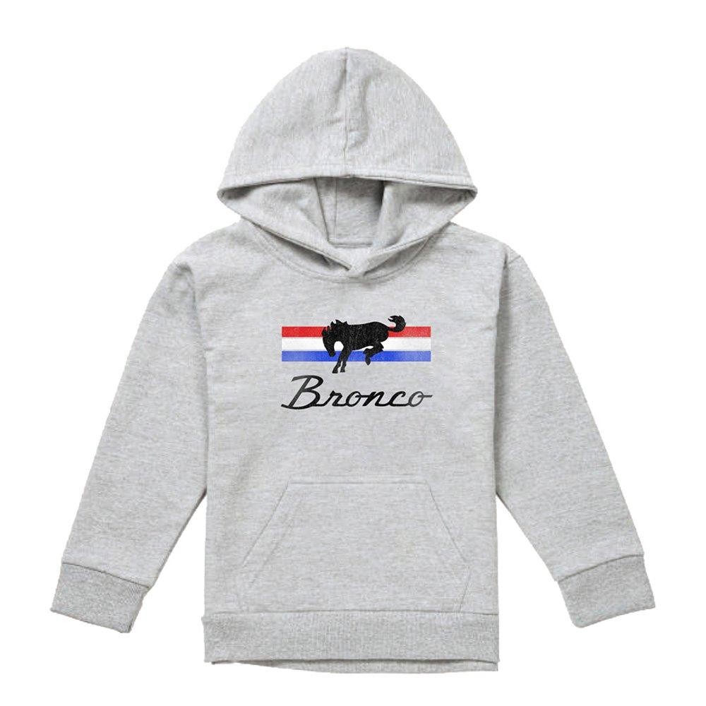 Light Grey - Ford - Ford Bronco Bronco Stripes Youth Pull-Over Hoodie - 1