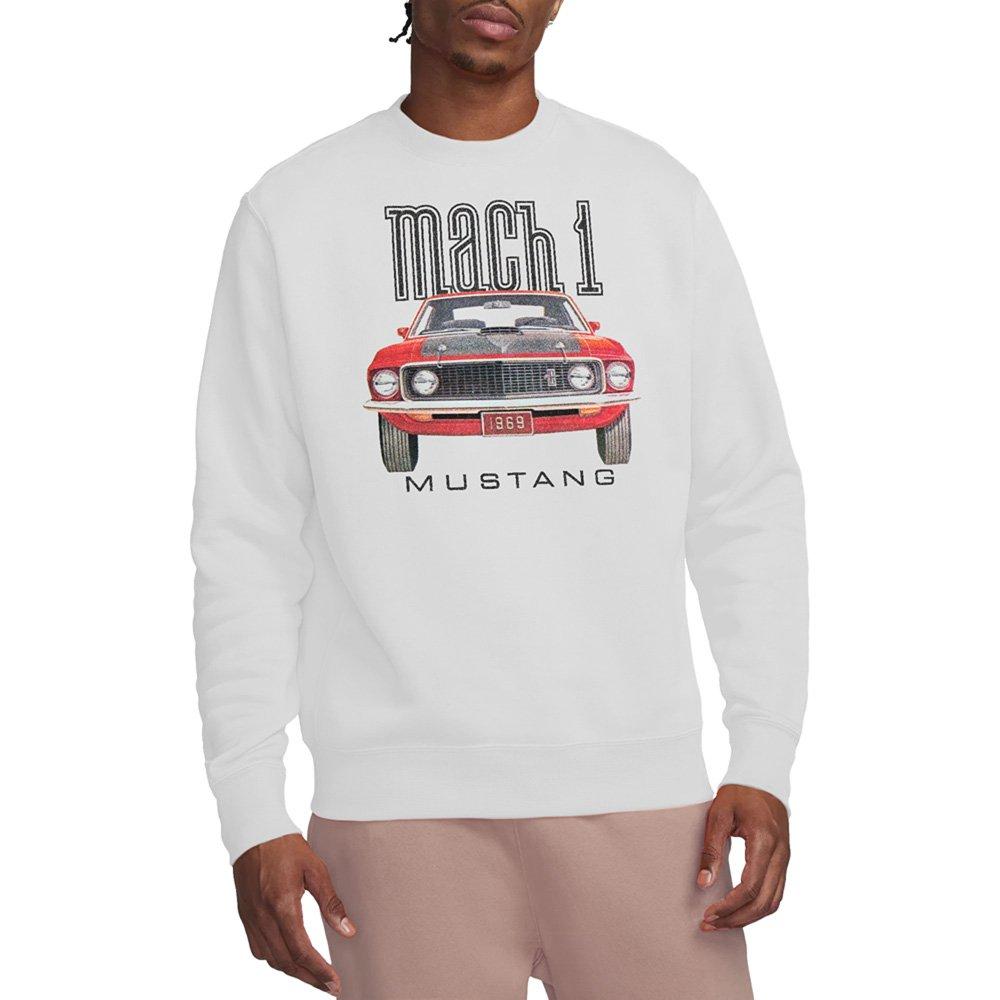 Ford Men's Mustang 69 Mach 1 Sweatshirt White - S