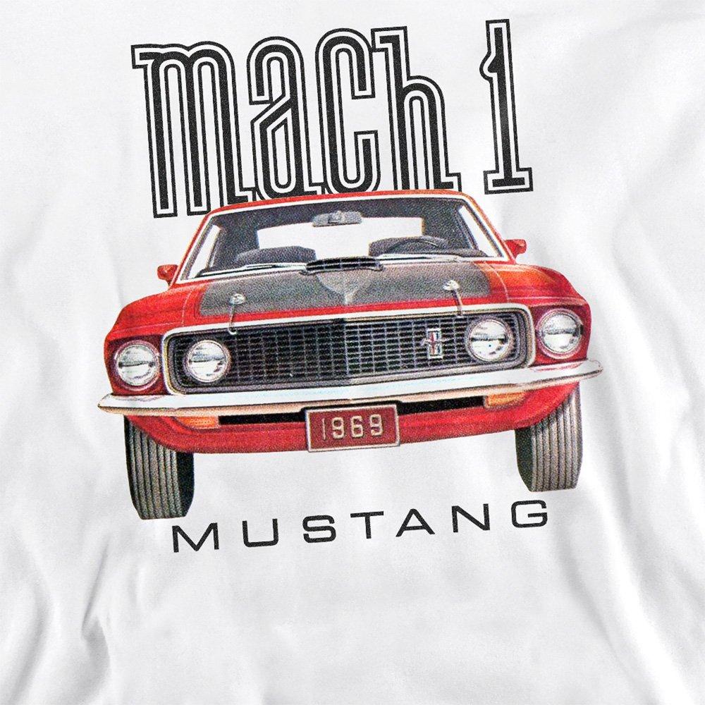 White - Ford - Ford Mustang 69 Mach 1 Sweatshirt White - 2