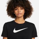 Negro - Nike - Dri-FIT Swoosh Women's T-Shirt - 3