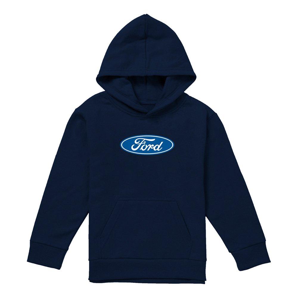 Navy - Ford - Ford Dimensional Logo Youth Pull-Over Hoodie Navy - 1