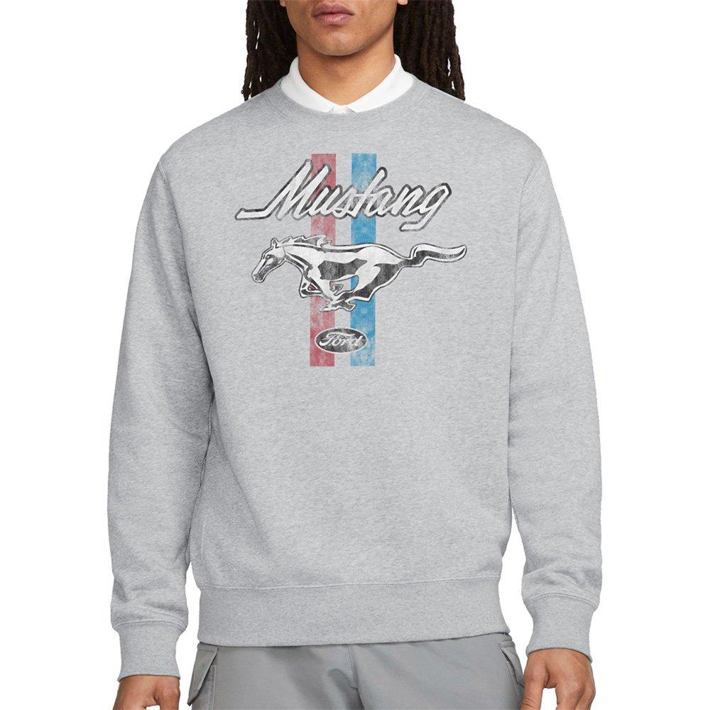 Light Grey - Ford - Ford Mustang Stripes Sweatshirt Athletic Heather - 1