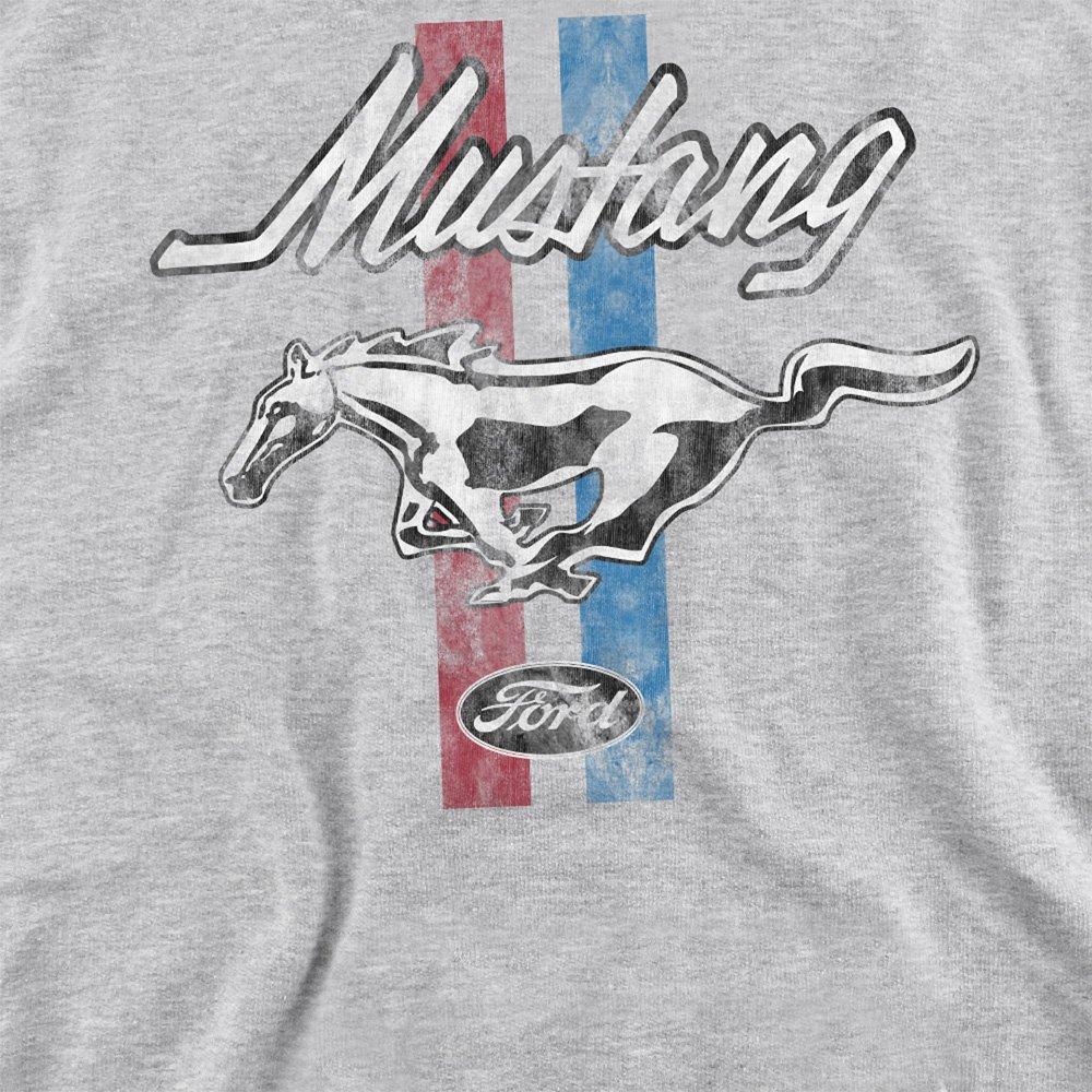 Light Grey - Ford - Ford Mustang Stripes Sweatshirt Athletic Heather - 2