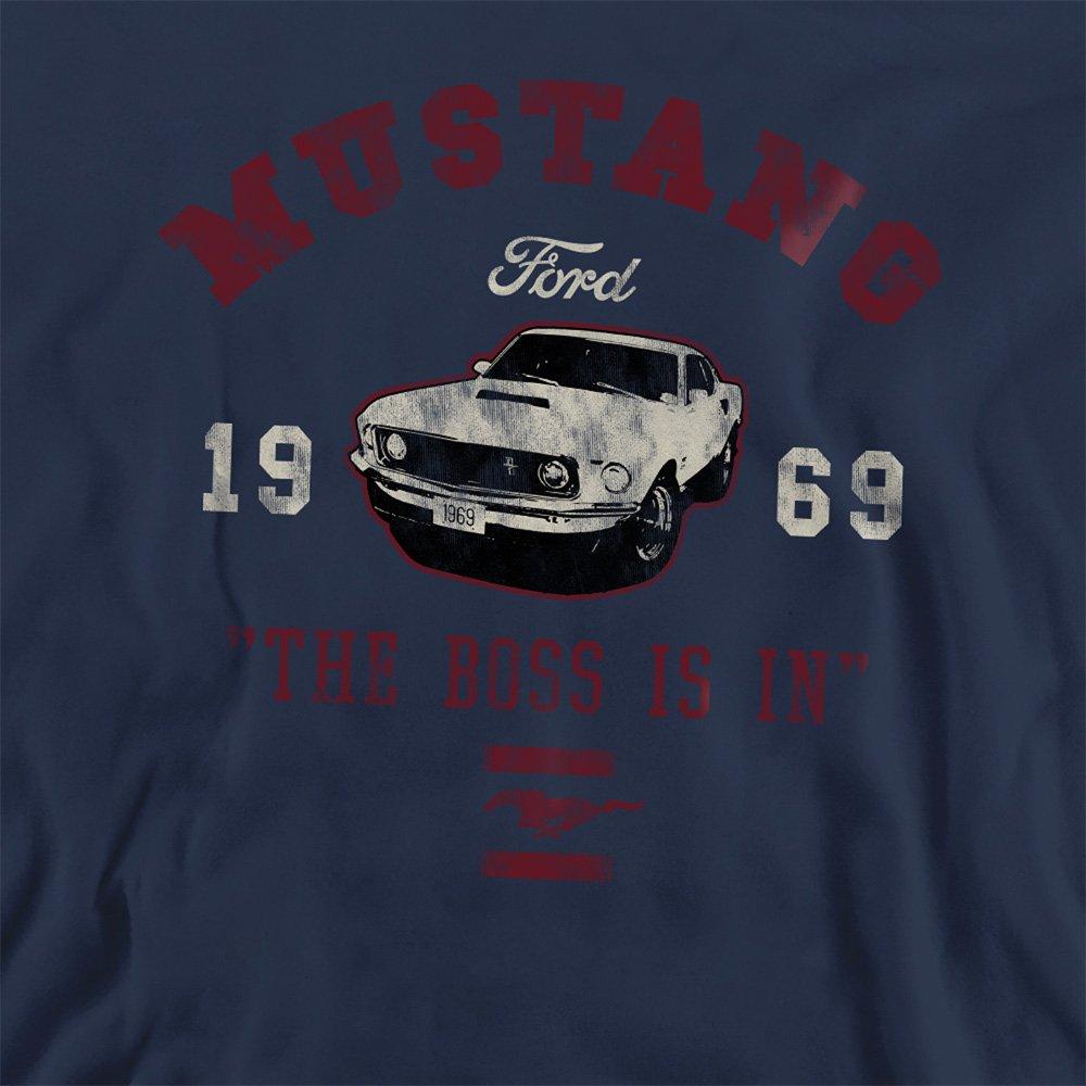 Navy - Ford - Ford Mustang The Boss Is In Sweatshirt Navy - 2