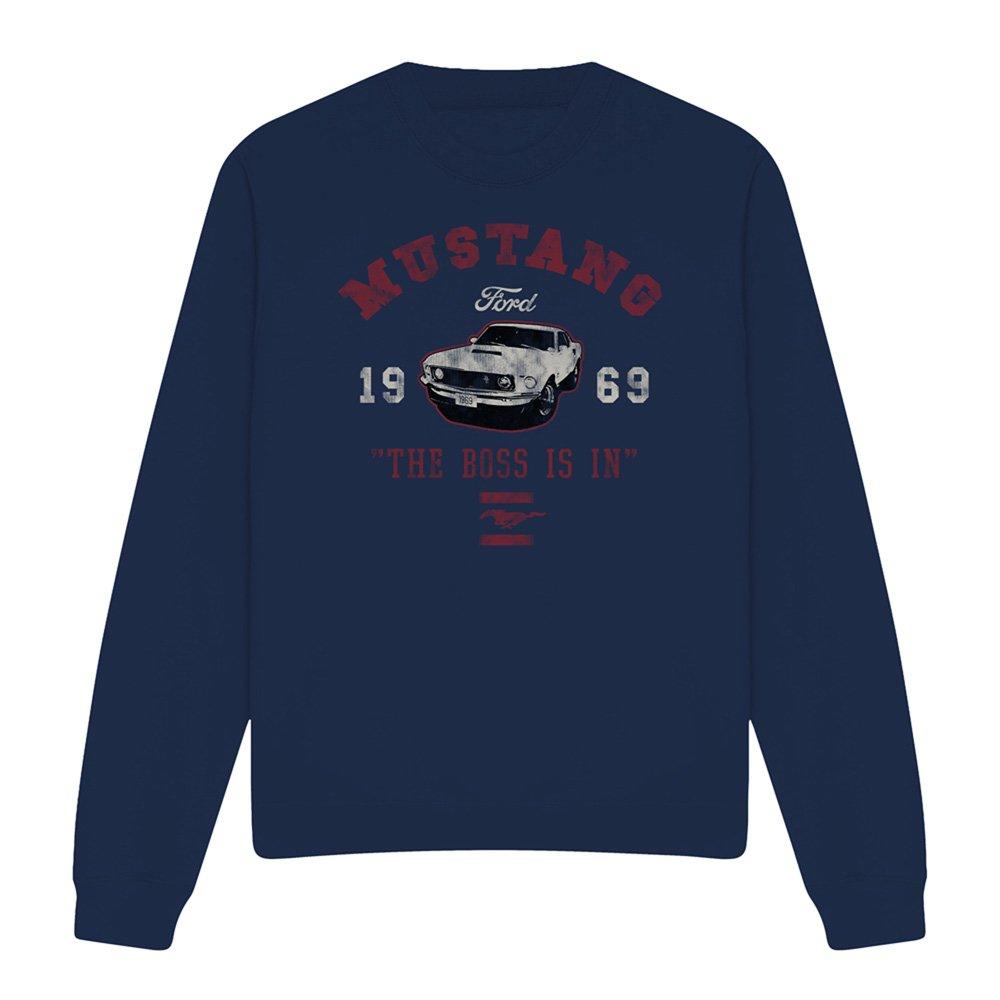 Navy - Ford - Ford Mustang The Boss Is In Sweatshirt Navy - 4