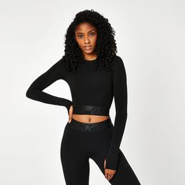 Everlast Seamless Long Sleeve Crop Top Womens