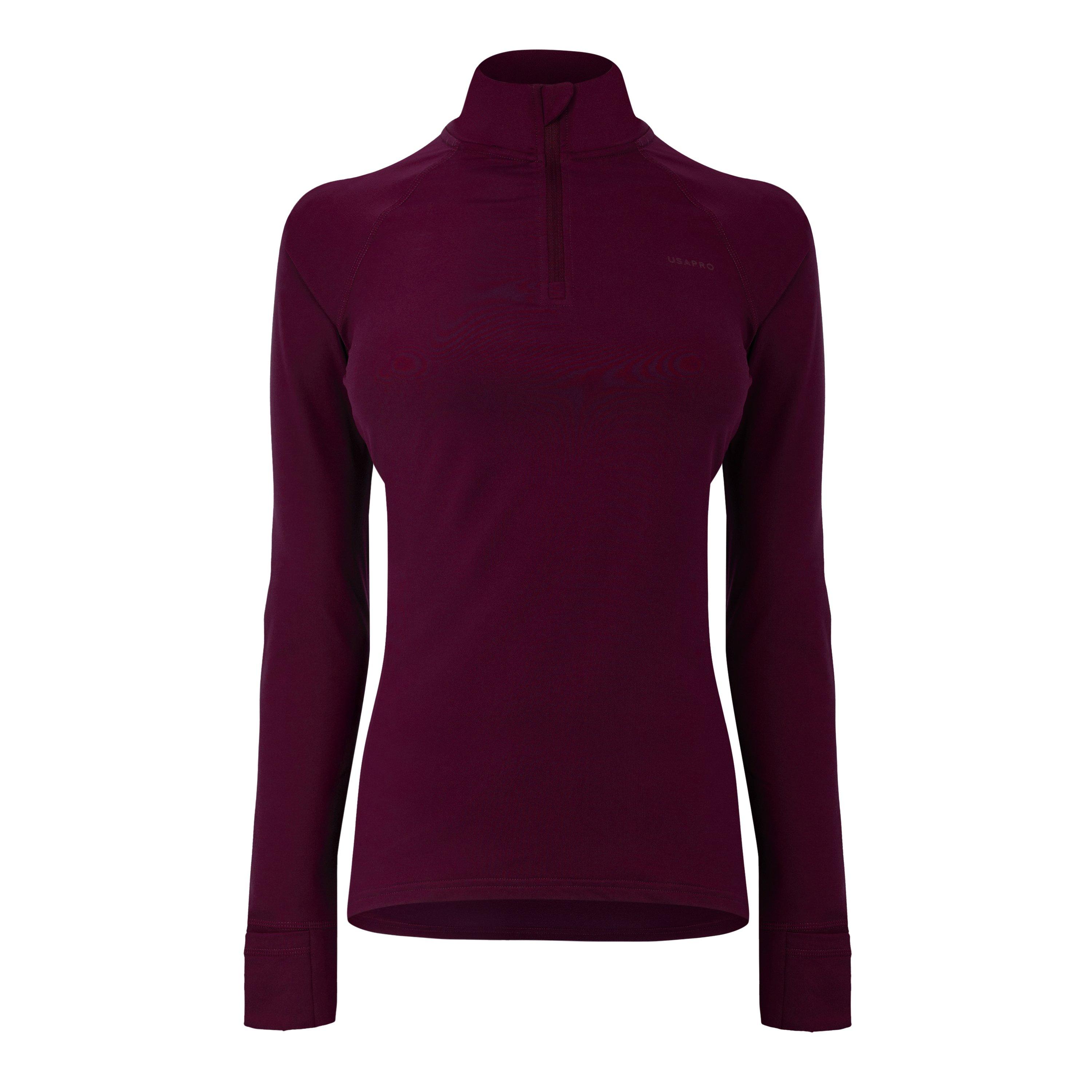 Long Sleeve Quarter Zip Top Womens