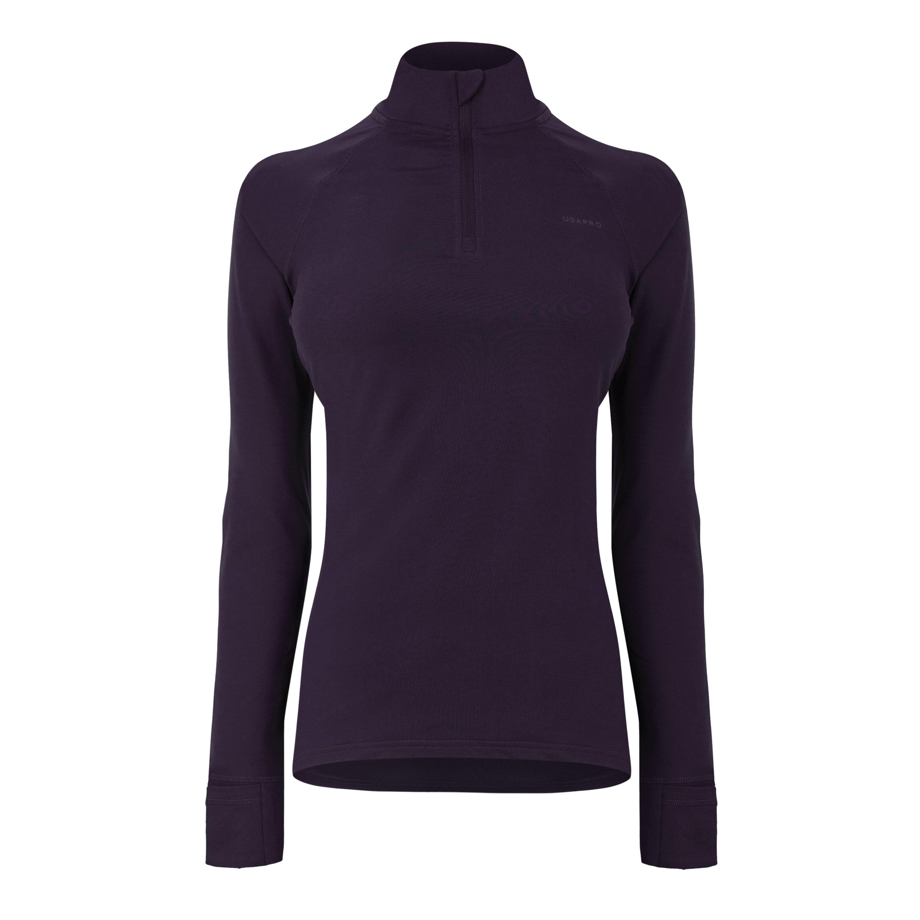 Long Sleeve Quarter Zip Top Womens