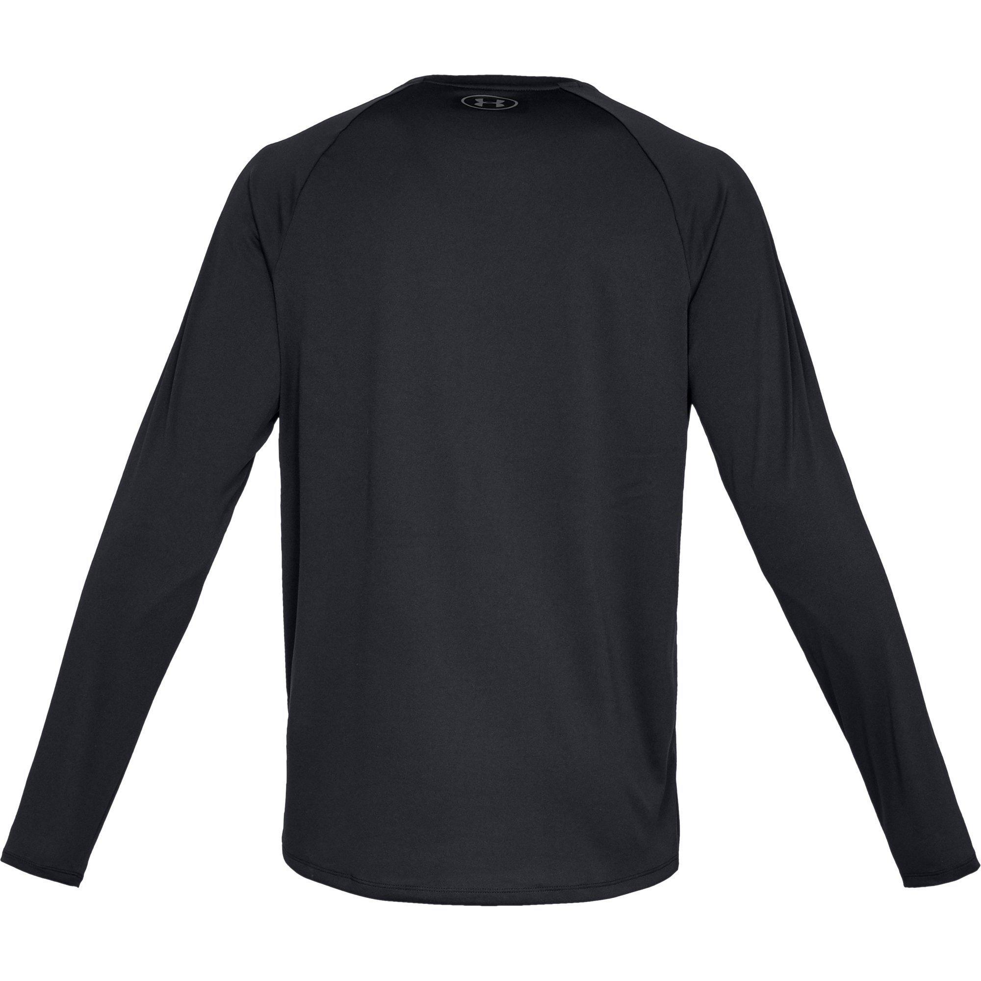 Blk/Graphite - Under Armour - Tech Mens Long Sleeve Performance T Shirt - 2