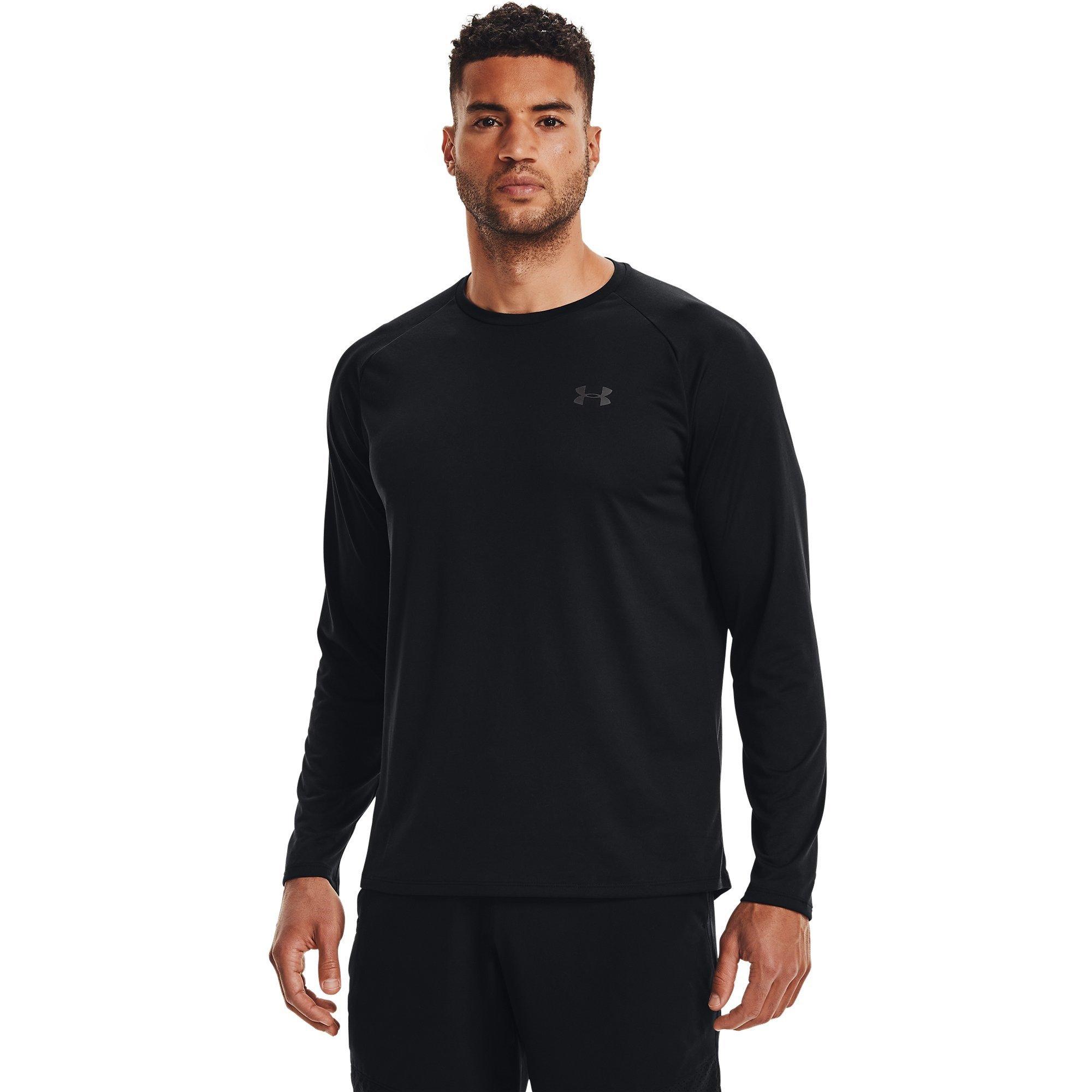 Blk/Graphite - Under Armour - Tech Mens Long Sleeve Performance T Shirt - 3