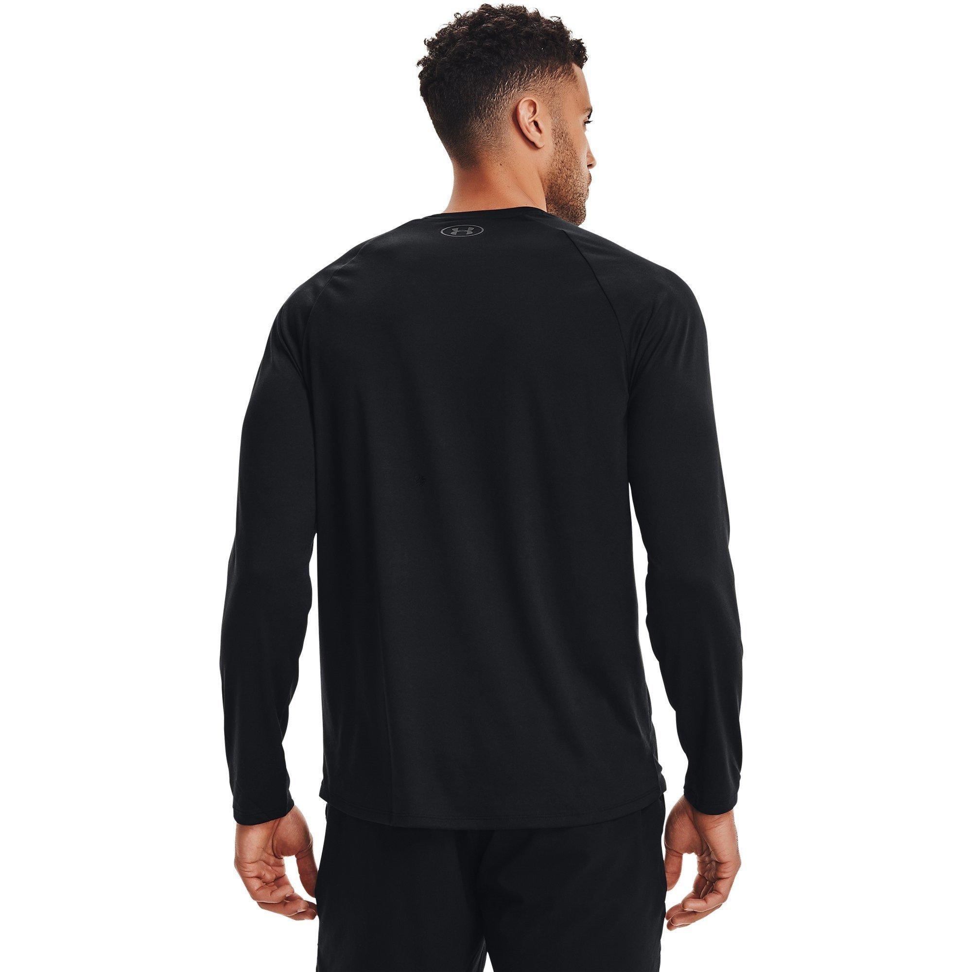 Blk/Graphite - Under Armour - Tech Mens Long Sleeve Performance T Shirt - 4