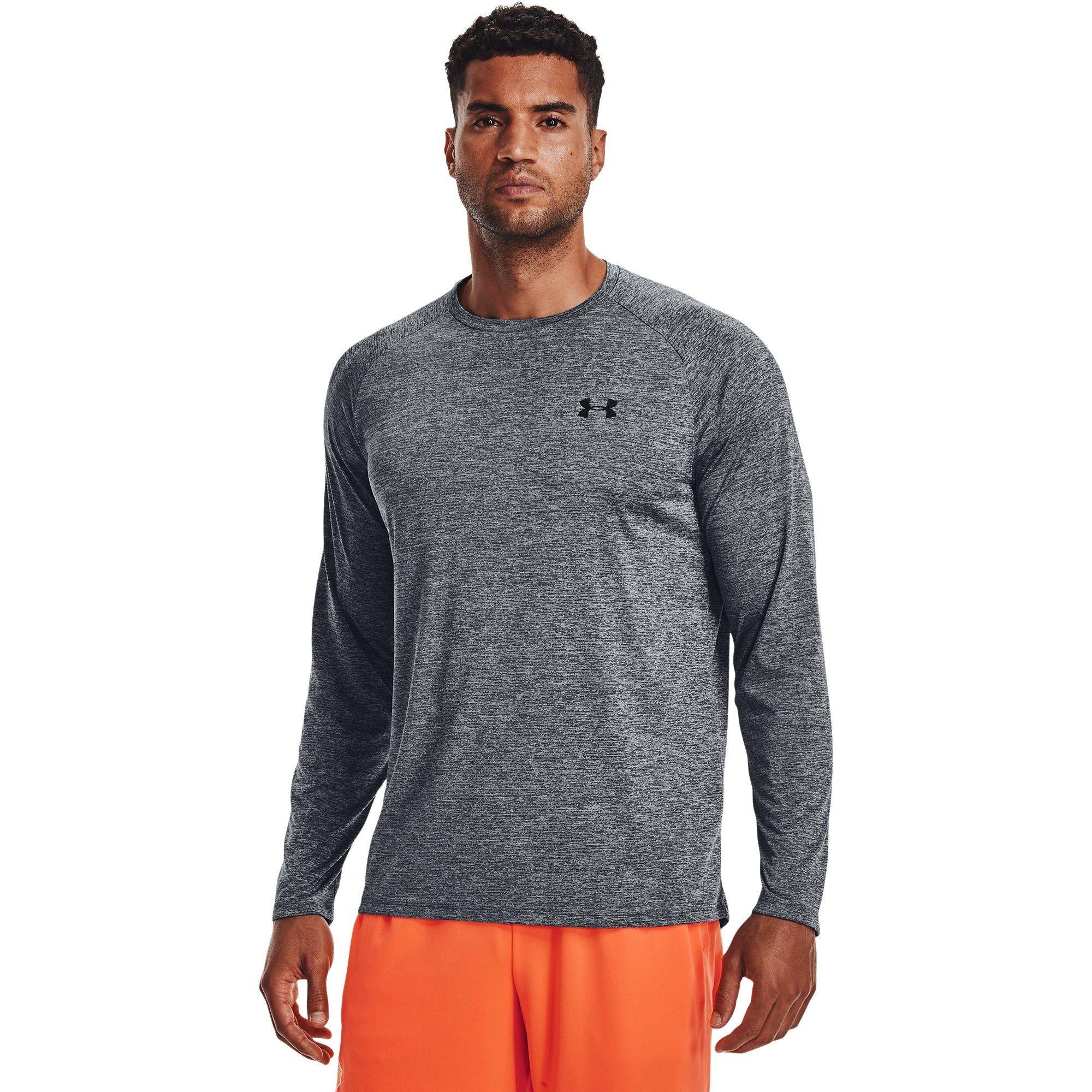 Pitch Gray/Blk - Under Armour - Under Tech Mens Long Sleeve Performance T Shirt - 2