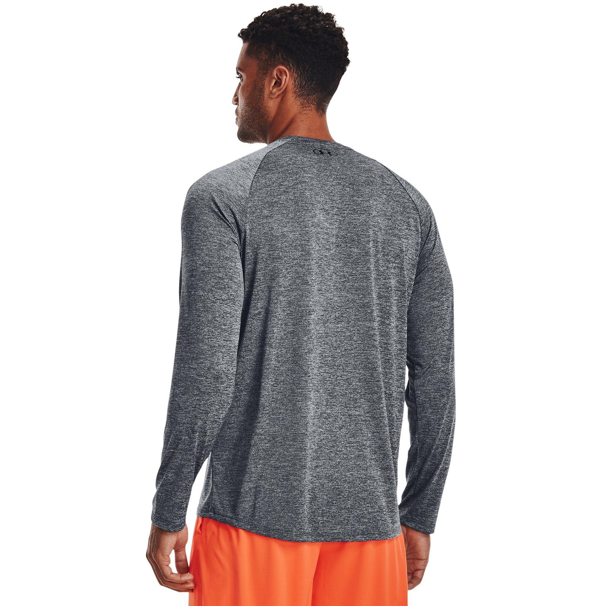Pitch Gray/Blk - Under Armour - Under Tech Mens Long Sleeve Performance T Shirt - 3