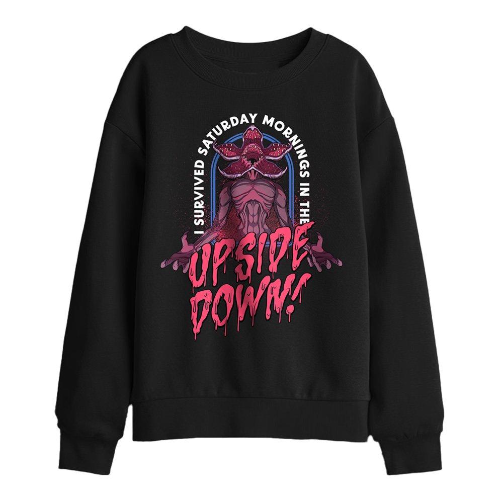 Black - Stranger Things - Stranger Things Demogorgon Survival Kids Sweatshir - 1
