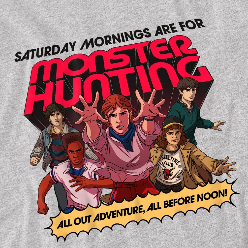 Light Grey - Stranger Things - Stranger Things Monster Hunting Kids Sweatshirt A - 2