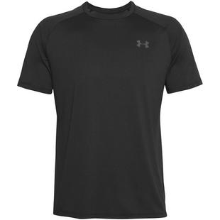 Blk/Pitch Gray - Under Armour - Tech Novelty Mens T-Shirt - 1