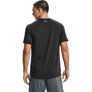 Blk/Pitch Gray - Under Armour - Tech Novelty Mens T-Shirt - 3