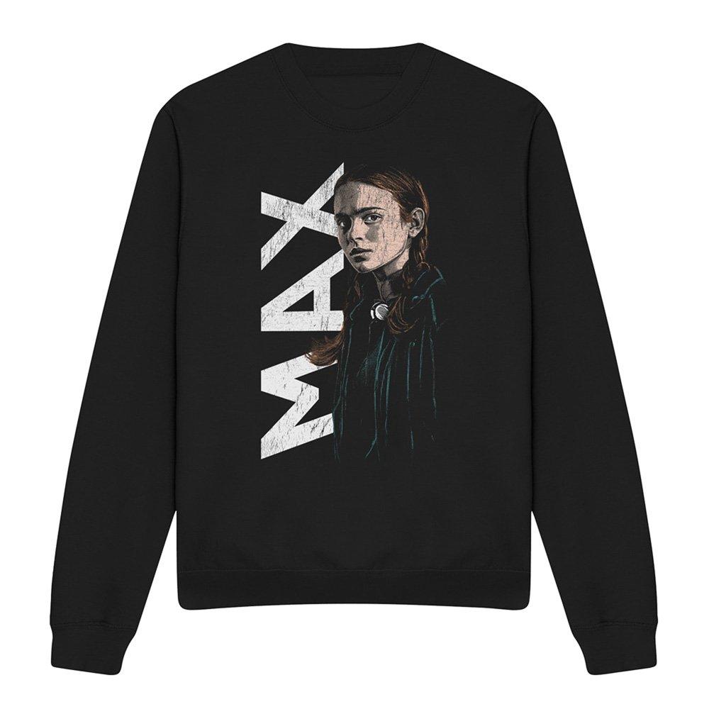 Black - Stranger Things - Stranger Things Max Neo Homage Sweatshirt Black - 4