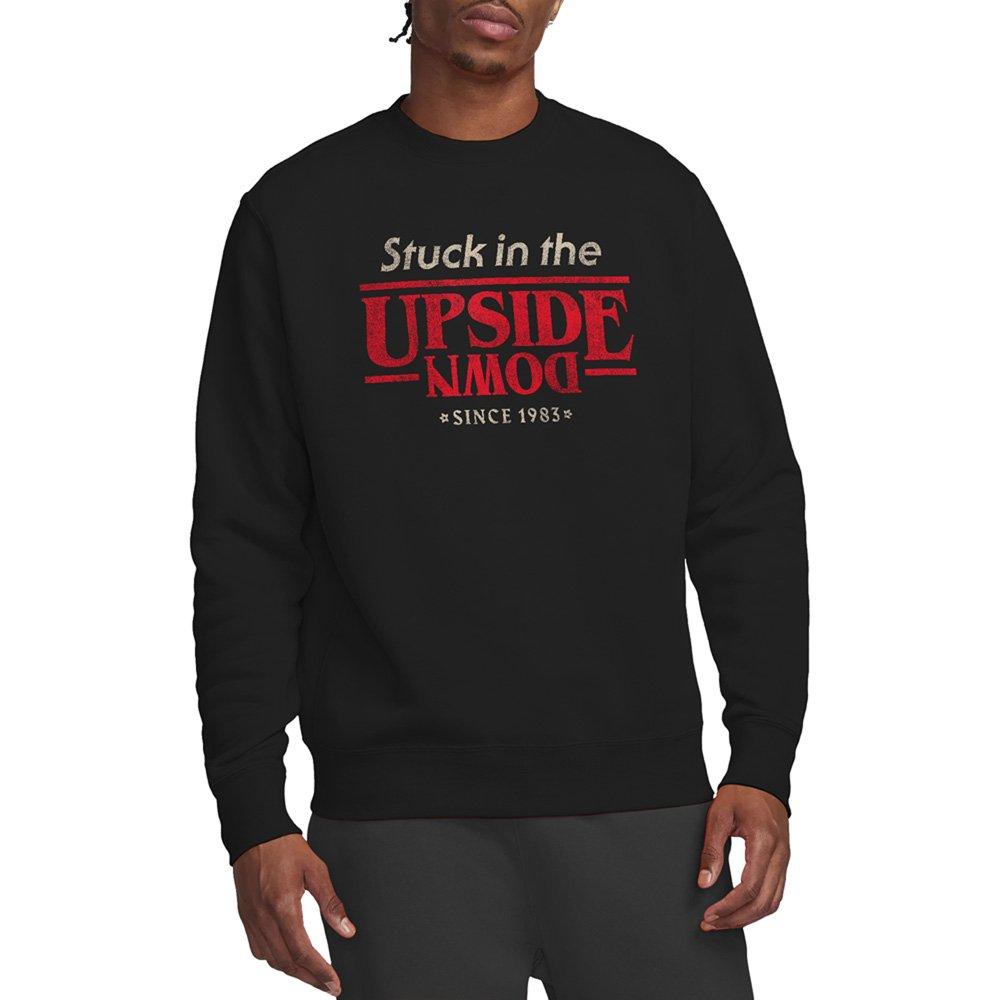 Black - Stranger Things - Stranger Things Upside Down Slogan Sweatshirt Bla - 1