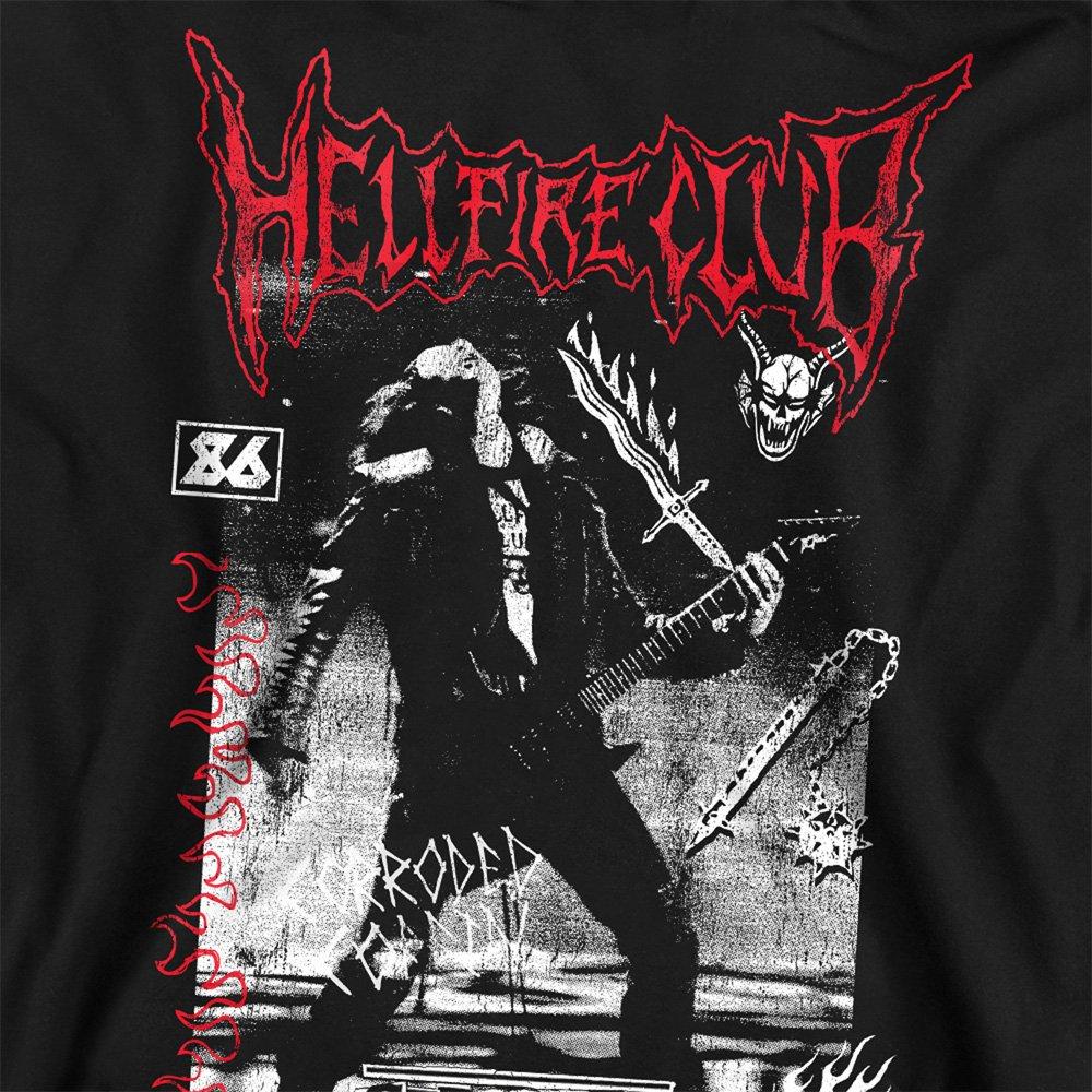 Black - Stranger Things - Stranger Things Eddie Hellfire Sweatshirt Black - 2