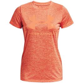 Under Armour Graphic Twist Big Logo Short Sleeve Womens