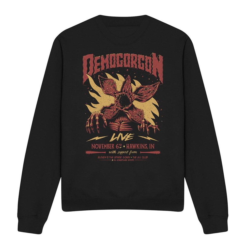 Black - Stranger Things - Stranger Things Demogorgon Live Sweatshirt Black - 4