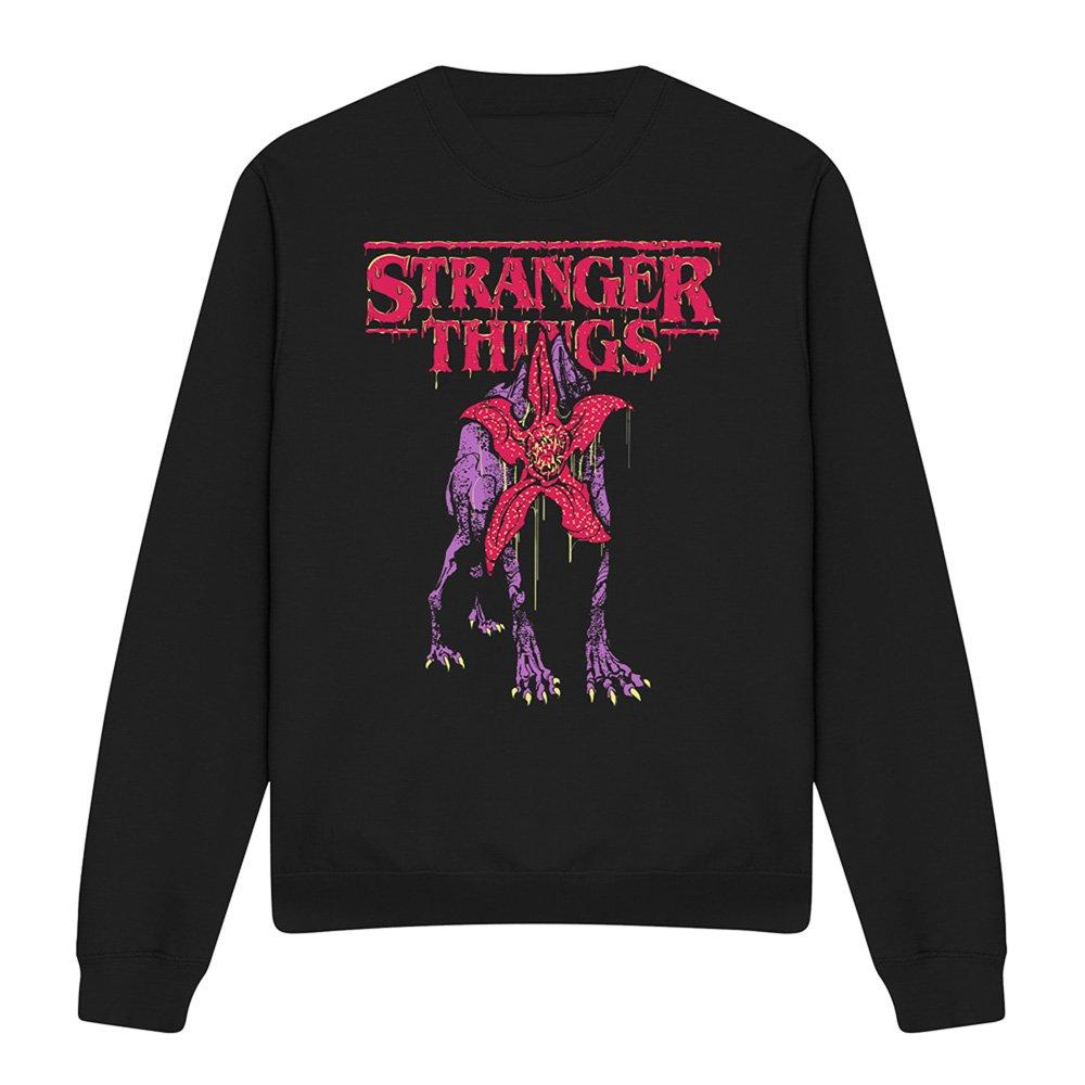 Black - Stranger Things - Stranger Things Demodog Drip Sweatshirt Black - 4