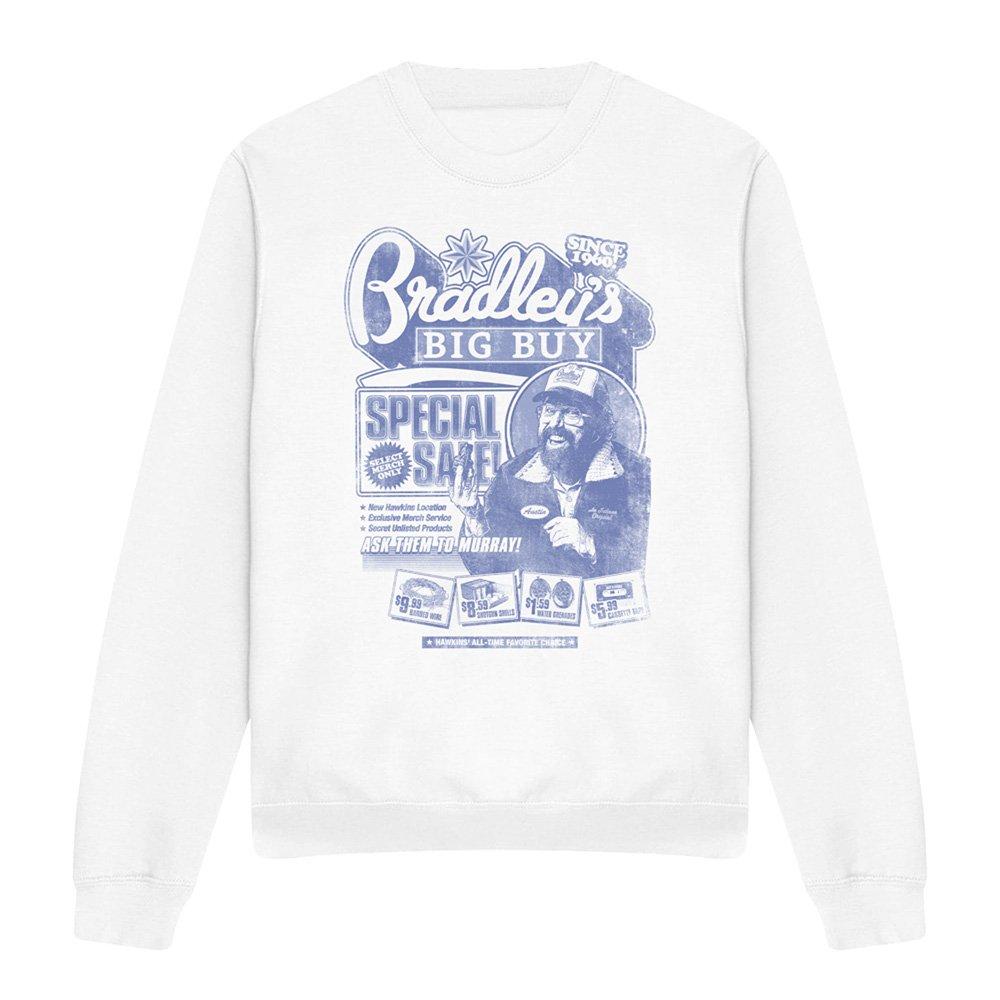 White - Stranger Things - Stranger Things BradleyS Big Buy Advert Sweatshir - 4