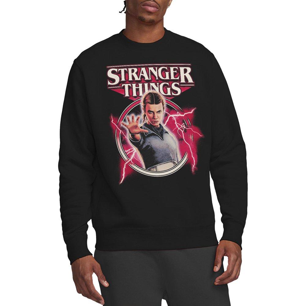 Black - Stranger Things - Stranger Things Eleven Lightning Poster Sweatshirt - 1
