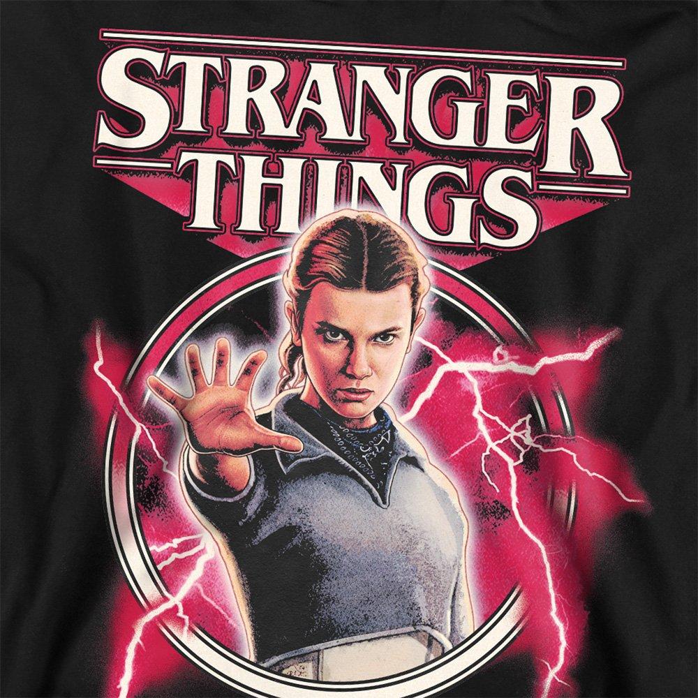 Black - Stranger Things - Stranger Things Eleven Lightning Poster Sweatshirt - 2