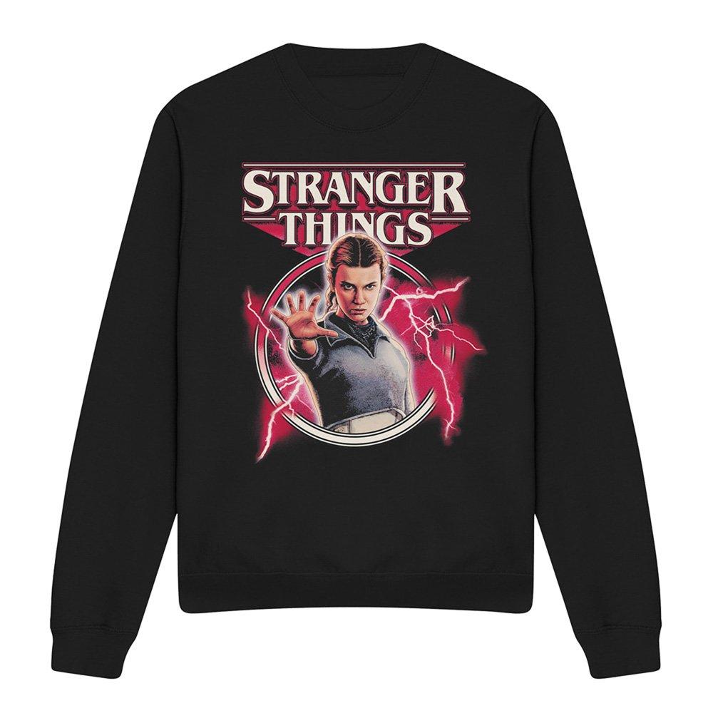 Black - Stranger Things - Stranger Things Eleven Lightning Poster Sweatshirt - 4