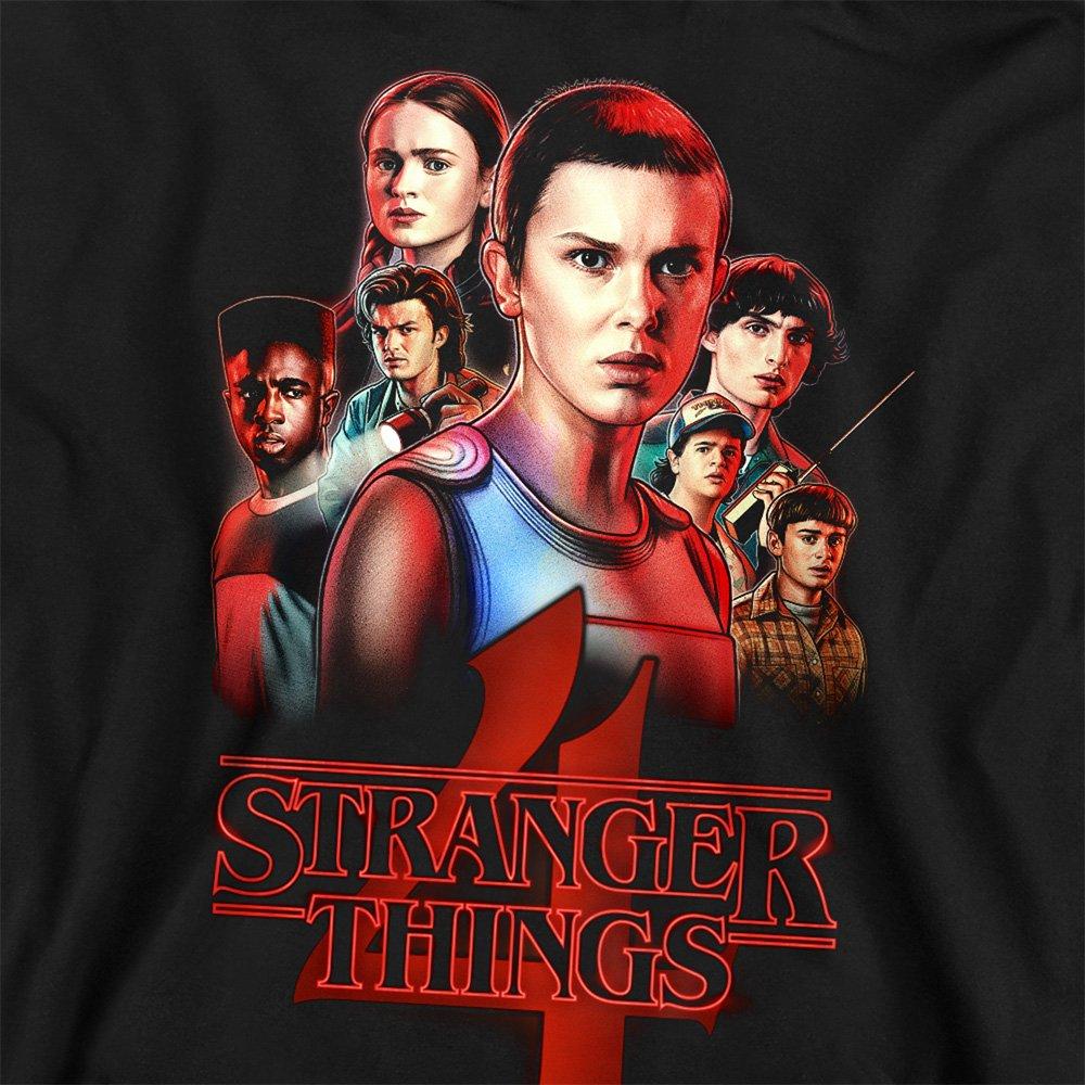 Black - Stranger Things - Stranger Things Season Four Poster Sweatshirt Bla - 2