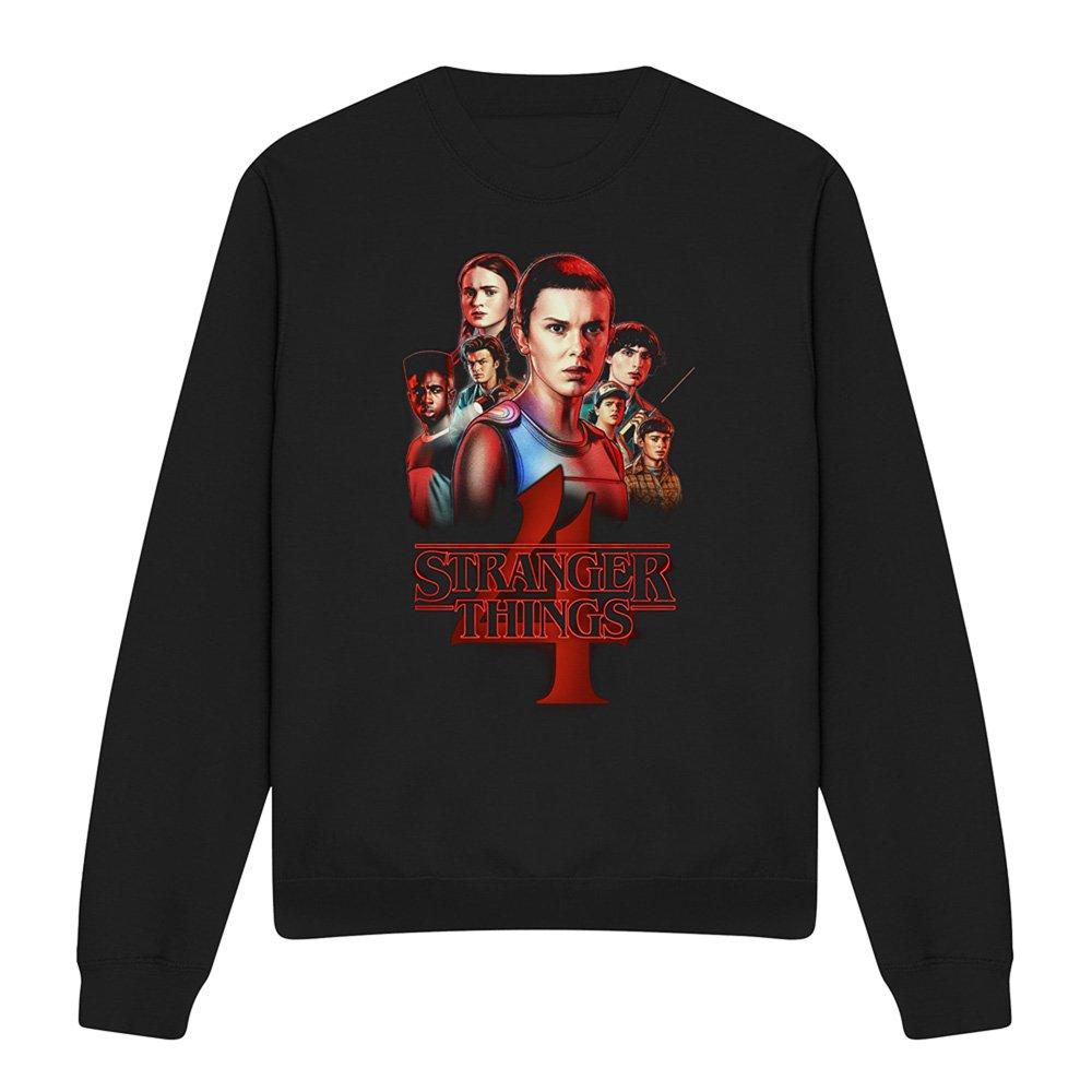 Black - Stranger Things - Stranger Things Season Four Poster Sweatshirt Bla - 4