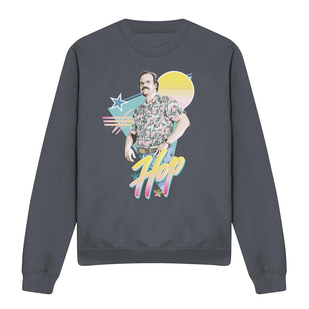 Grey - Stranger Things - Stranger Things 80S Jim Hopper Sweatshirt Charco - 4