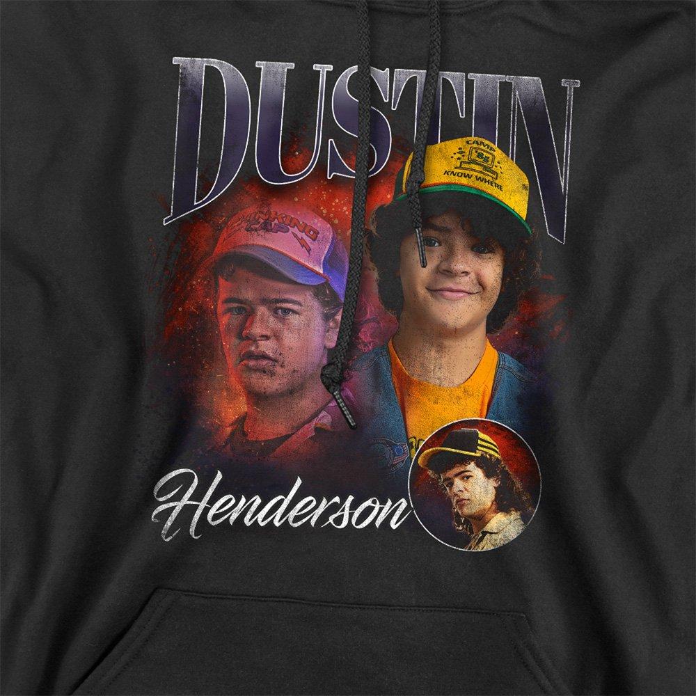 Black - Stranger Things - Stranger Things Dustin Homage Hoodie Black - 2