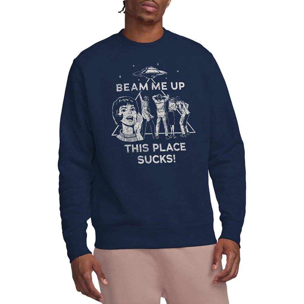 Stranger Things Stranger Things Beam Me Up Sweatshirt Navy