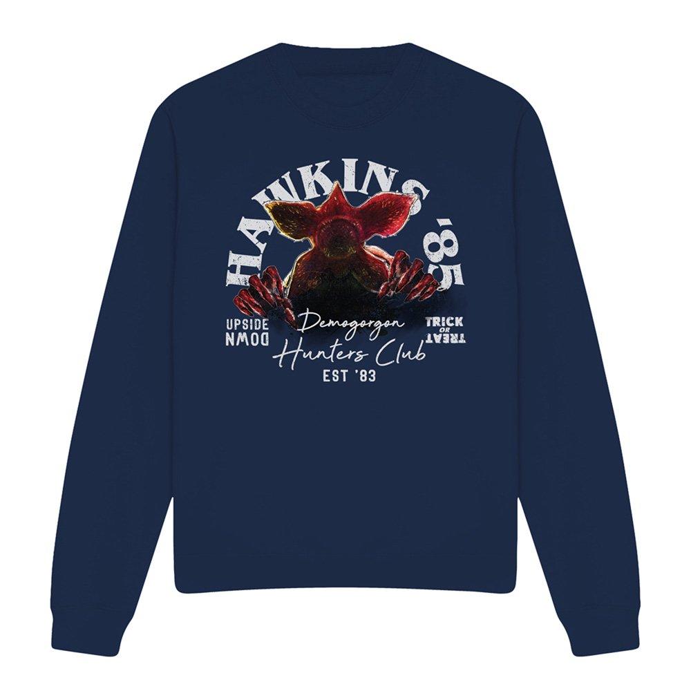 Navy - Stranger Things - Stranger Things Hawkins 85 Demogorgon Hunters Swe - 4
