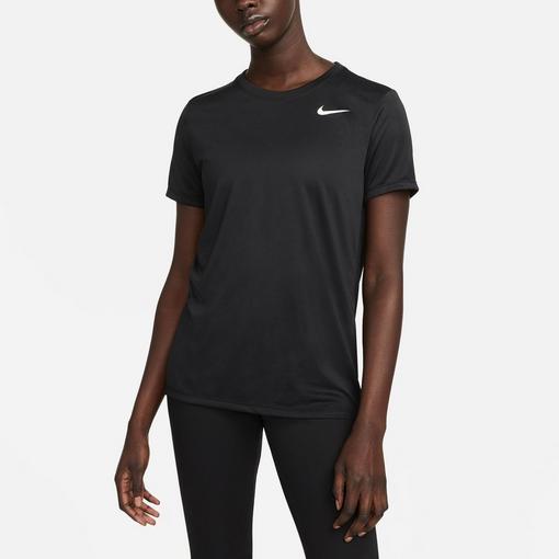 Nike Dri FIT Swoosh Logo Womens Performance T Shirt
