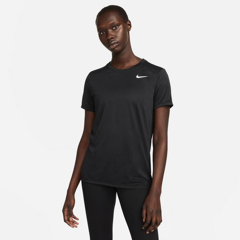 Nike, Dri FIT Swoosh Logo Womens Performance T Shirt, Short Sleeve  Performance T-Shirts