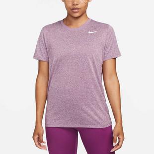 Viotech/White - Nike - Dri FIT Swoosh Logo Womens Performance T Shirt - 1