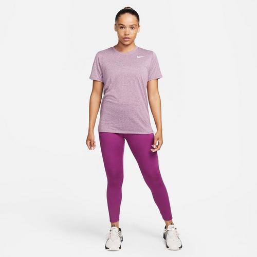 Viotech/White - Nike - Dri FIT Swoosh Logo Womens Performance T Shirt - 4