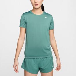 Nike Dri FIT Swoosh Logo Womens Performance T Shirt